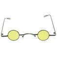 thumbnail image 1 of EeaseMX Gafas de sol con montura redonda pequeña, creativas, decorativas, para fiesta y playa, para hombres y mujeres (amarillas), 1 of 8