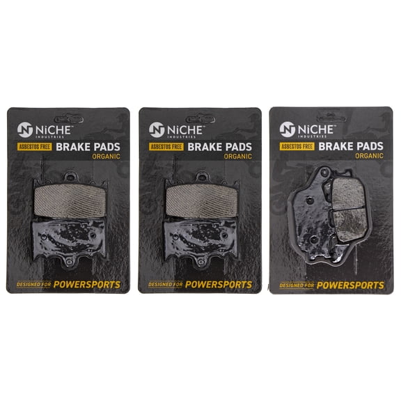 Niche Complete Organic Brake Pad Set for Suzuki SV1000S Motorcycle MK1002459