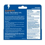Zapzyt Acne Treatment Gel, Maximum Strength 10 Percent Benzoyl Peroxide, 1 oz (Pack of 2)