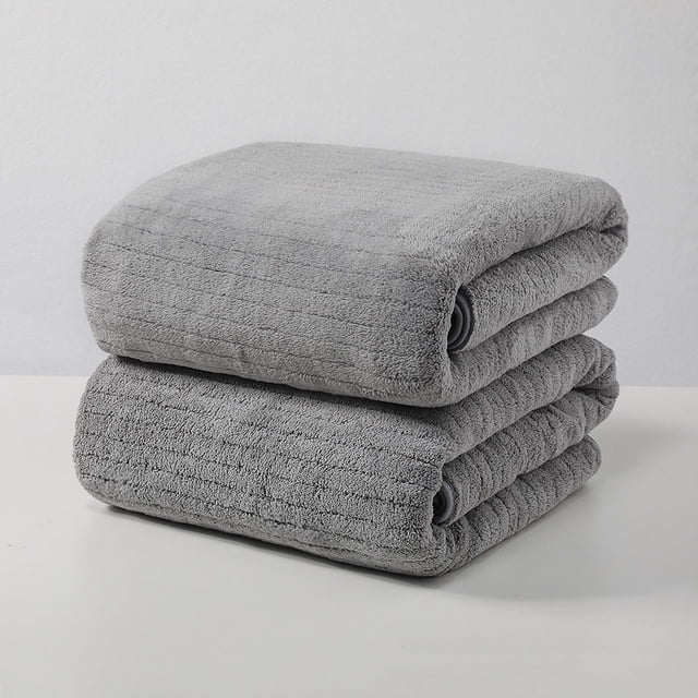 Bath Towels Extra Large,Large Beach Towel Velvet Towel for Adult Daily Use at Home Absorbent Dry Hair Towel That Does Not Hair Beach Towel Strip Patterned Bath Towel Beach Towels for Adults
