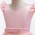 thumbnail image 4 of 2T Baby Girls Dress Toddler Girls Princess Dress Tulle Party Dress 3T Girls Sleeveless Stars Sequins Solid Color Dress Pink, 4 of 7