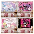 thumbnail image 3 of Halloween Hello Kitty Tapestry Sanrio Room Decor Cartoon Plush Wall Hanging Blanket Bedroom Poster Wall Sticker Background Cloth, 3 of 7