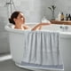 thumbnail image 1 of Toalla de baño de fibra de bambú | Toallita gruesa y suave y absorbente para adultos | Tamaño grande 140x70cm | Material suave y respetuoso con la piel | Ideal para Home Gym Beach Spa | Paquete, 1 of 6