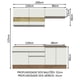 thumbnail image 3 of Cocina Integral 200cm Marrón/Blanco MADESA Glamy 07, 3 of 5