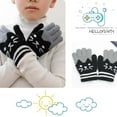 thumbnail image 4 of Qarigey 2 pares de guantes para niños con dedos completos de dibujos animados para niños pequeños invierno otoño patinaje ciclismo ciclismo Type6 NO6, 4 of 6
