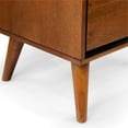 thumbnail image 3 of Allora 2-Drawer Mid-Century Solid Wood/Wood Veneer/MDF Nightstand in Oak, 3 of 7