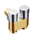 thumbnail image 4 of Angle Valve Copper Double Outlet Valve G1/2 for Shower Head Toilet Sink Basin, 4 of 11