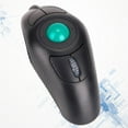 2 .4G Wireless Mouse Palm Joint Relief Mouse Thumb Controlled Trackball ...