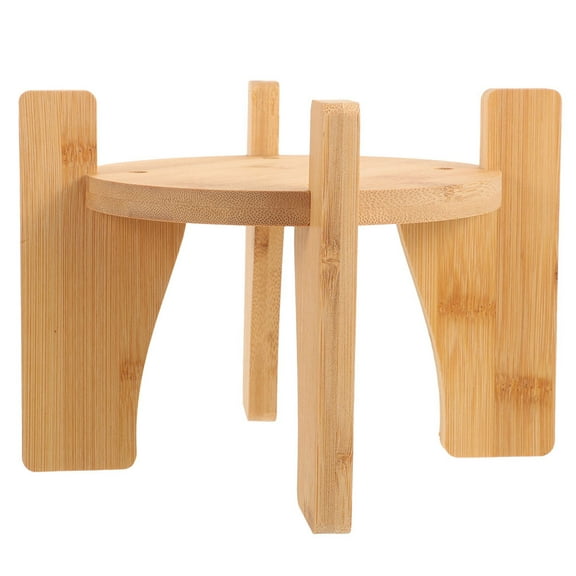 Masteelf Wooden Drink Dispenser Stand with Khaki Creative Design for Home Use Stable Square Base