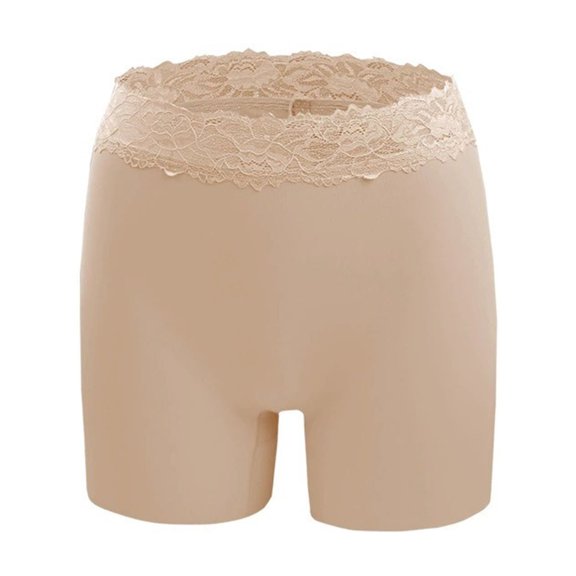 BELTNOV Women Lace High Waist Underwear Tummy Control Hip Lifting Slim Body Shaper Shaping Panties Beige