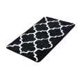 thumbnail image 1 of Bewildely Felpudo de entrada, alfombra de suelo de diseño contratado multicolor, alfombra de cocina antideslizante absorbente de agua, decoración de Decoración del hogar Negro Bewildely HA067634-02, 1 of 6