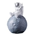 thumbnail image 4 of Juguete de astronauta con Planet Coin Bank Estatua Ahorro de dinero Espacio Tema Decoración Astronauta Adorno temático Astronauta para sala de estar Gris Baoblaze Hucha, 4 of 8