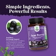thumbnail image 6 of Natures Craft Acai Berry Antioxidant Supplement for Energy, Weight Loss, & Immunity Support, 60 Caps, 6 of 9