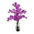 thumbnail image 6 of Nearly Natural Phalaenopsis with Vase Silk Flower Arrangement, Orchid, 6 of 8