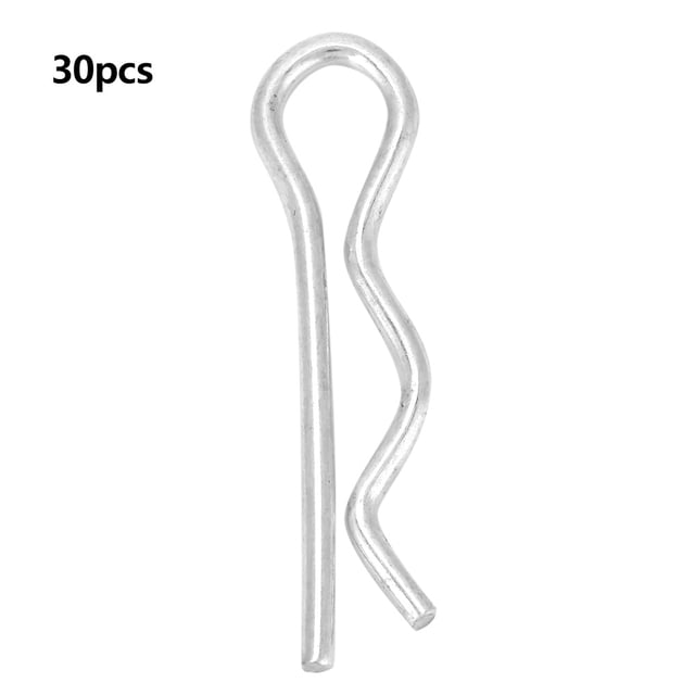 Pince de Retenue de Goupille de Fixation R Brillant Zingué (1.8 * 35mm 30pcs)
