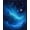 Blue, Pattern 3, variant on ODIKA 6'x9' Machine Washable Non-Slip Area Rug, Cosmic Swirl Nebula Floor Art Celestial Vortex Aesthetic High Traffic Rug, Gray, 130506