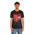 thumbnail image 2 of Grunge Heart Poetry Tee - Rebellious Anti-Valentines Day Tshirt, 2 of 5