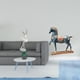 thumbnail image 2 of Figura De Bailarina Elegante Y Caballo Majestuoso. Escultura De Arte Moderno Para Dormitorio, Oficina, Sala De Estar, Escritorio, Estantería. Decoración Creativa Para El Hogar., 2 of 8