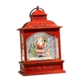 thumbnail image 3 of Caja musical de linterna iluminada de Navidad, adornos de luz de noche de canto giratorio, luz brillante para cumpleaños, festival, chimenea, escritor Papá Noel rojo, 3 of 10