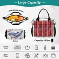 thumbnail image 4 of Ckdifva Whale and Flowers Cooler Bag Cooler Cooling Tote Lunch Bag Lunch Box Front Pocket with Shoulder Strap, 4 of 6