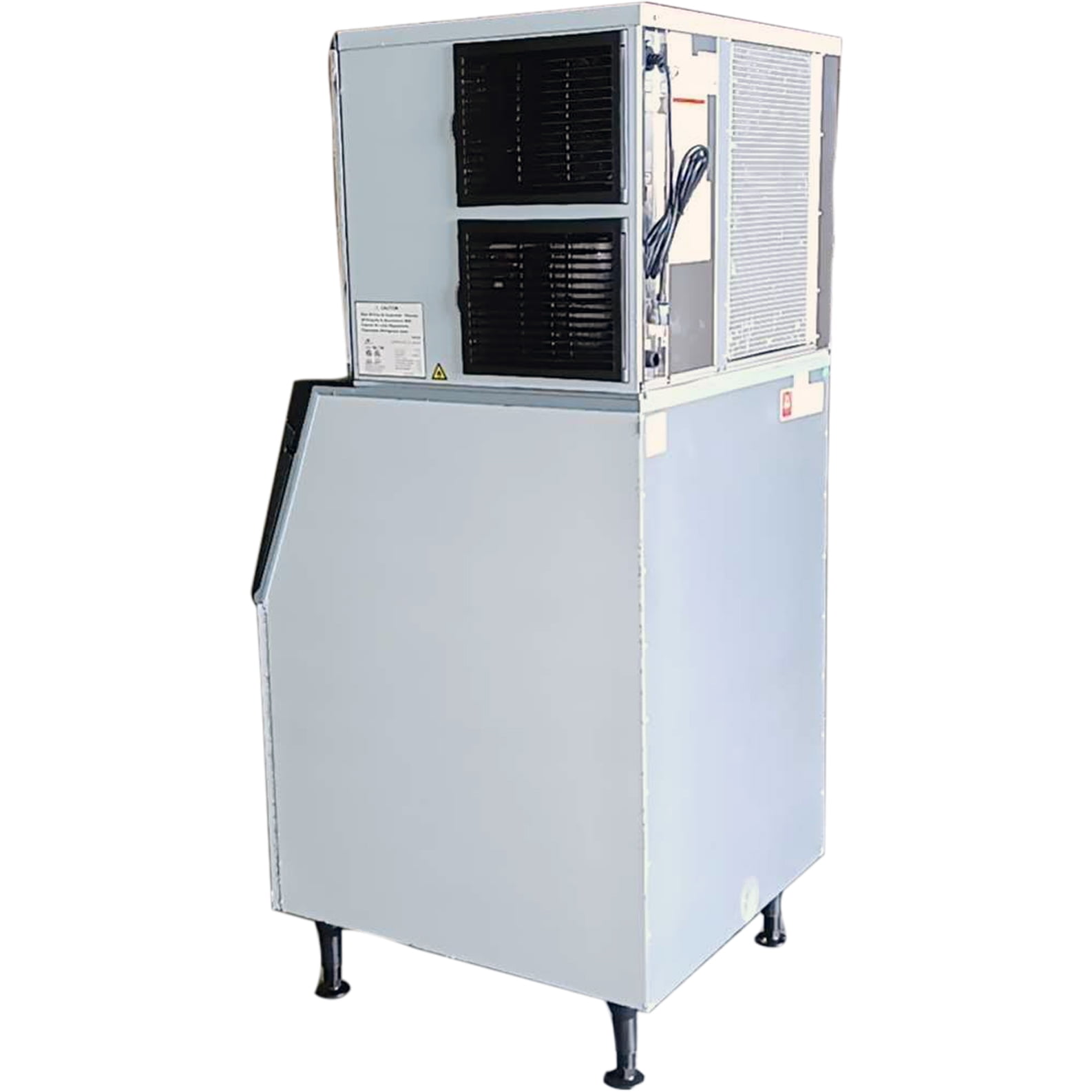 Commercial Ice Maker, 700 lbs/24H Half-Square Cube Ice Maker with 440 lbs Storage Bin, NSF & ETL Certified, Stainless Steel, R290 Refrigerant