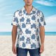 thumbnail image 2 of Fotbe Cute Hippos Camisa Hawaiana para Hombre Unisex – Camisa Casual de Verano con Botones de Manga Corta de Algodón y Lino,XX-Large, 2 of 7
