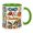 Green, variant on OADUKQ Rock Climbing Mug, 11oz Ceramic Cup with Imitation Rock Climbing, Rock Climbers and Bouldering Enthusiasts, White