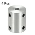 thumbnail image 3 of Uxcell Rigid Coupling 25mm Length 20mm Diameter Aluminum Alloy Shaft Coupler Connector Silver 4pcs 5mm to 10m, 3 of 3