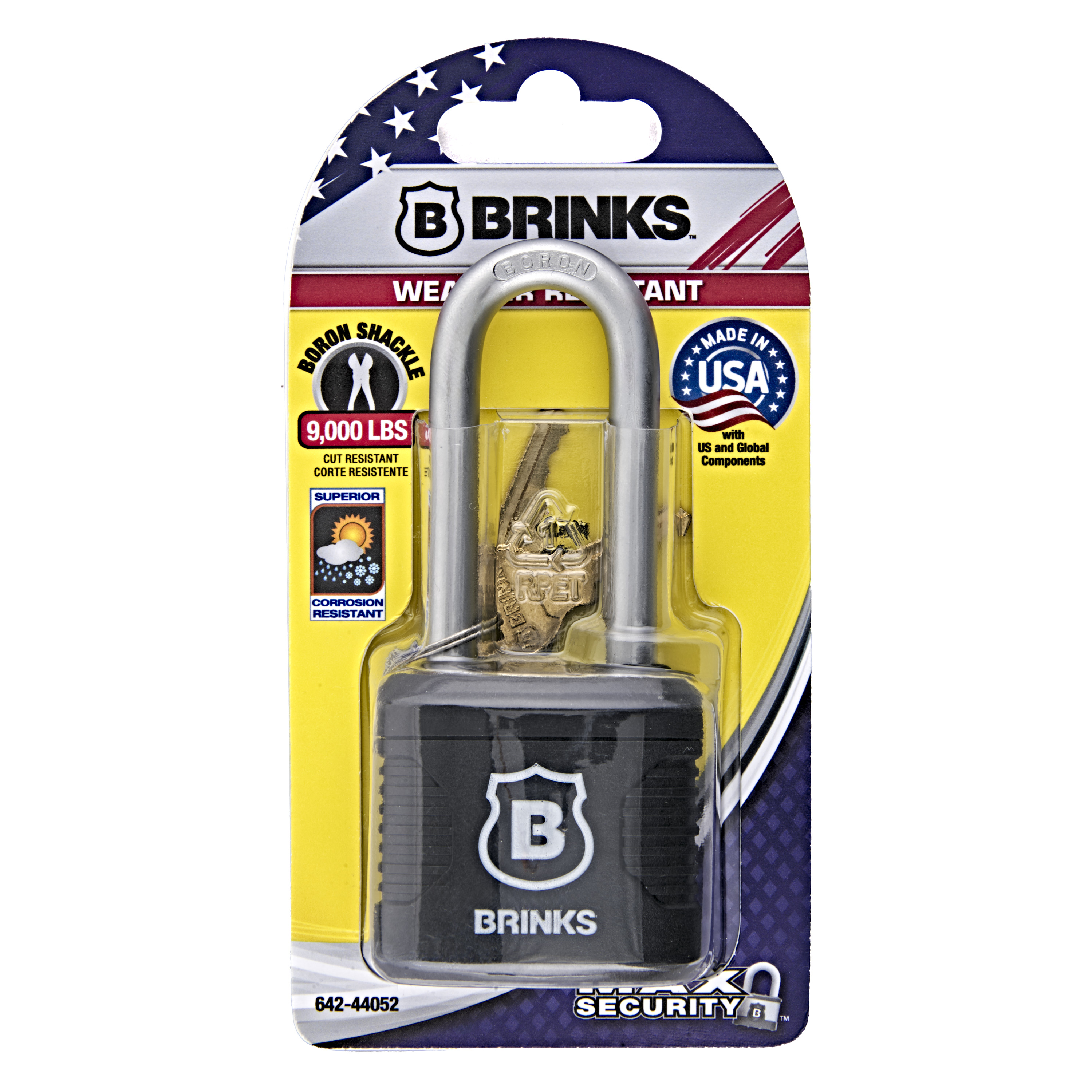 Brinks 1-3/4 in. Weather-Resistant Laminated Steel Padlock photo 2