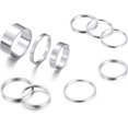 thumbnail image 1 of ORUYROP 3-10 Pcs Knuckle Rings Set Stainless Steel Ring Simple Smooth Finger Stackable Rings Set for Women Plain Band Rings, 1 of 6