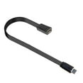 thumbnail image 3 of 90 Degree Angled Microed USB Extension Cable Flat Silicone Charging Data Cord For Smartphones Tablets Cameras, 3 of 7