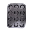 thumbnail image 1 of Cup Cakes , Carbon Steel Dishwasher Safe Cake Making Tray  for Kitchen, 1 of 8