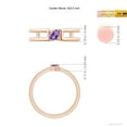 thumbnail image 6 of ANGARA Natural Tilted Marquise Amethyst Solitaire Split Shank Ring in 14K Rose Gold for Women (Size-5x2.5mm) | February Birthstone, Anniversary, Jewelry Gift for Women | Natural Amethyst Ring, 6 of 10