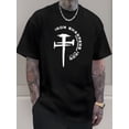 thumbnail image 2 of Men's 100% Cotton Casual T-Shirt - "Iron Sharpens Iron" Graphic, Breathable & Machine Washable, Round Neck Short Sleeve Tee for Everyday & Outdoor Activities, 2 of 16