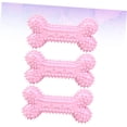 thumbnail image 4 of Juguete de goma para perros para aliviar el aburrimiento, color rosa, tamaño pequeño, 80g, rechinar los dientes, resistente a las mordeduras y juguete óseo explosivo, 4 of 5