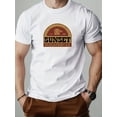 thumbnail image 2 of Men'S Black Vintage Style 'Sunset Sarsaparilla' Print T-Shirt, Showcasing American Retro Flair, 2 of 10