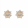 thumbnail image 1 of 2 Pcs Épingle à Cheveux Coiffe Dos Plat Design Non Perforé Strass Brillants Belle Boucle Fleur Perle pour Danse Fête Type 6, 1 of 1