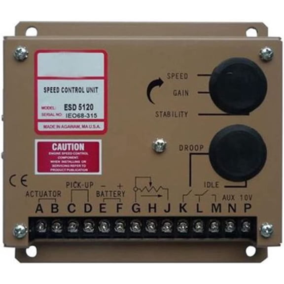 Seapple New Speed Control Unit/Board ESD5120 Electronic Governor Compatible with Generator Replacement