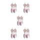 thumbnail image 1 of Jumpingount Pendientes bohemios, pendientes colgantes, 1 par con diseño de atrapasueños, cómodo regalo de cumpleaños para mujeres y niñas, Rosa 5Conjunto, 1 of 6