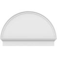 thumbnail image 3 of Ekena Millwork 38"W x 25-3/4"H x 2-3/4"P Half Round Smooth Architectural Grade PVC Combination Pediment, 3 of 7