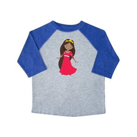 

Inktastic African American Princess Princess In Red Dress Gift Toddler Toddler Girl T-Shirt