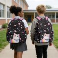 thumbnail image 3 of SCRAWLGOD Cat Planet Stars Moon Print Pink Black Backpacks for Girls, Boys Lightweight Multi-Pocket Bookbag 17 Inch for Girls Backpacks Large Portable School Bag, 3 of 6