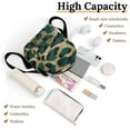 thumbnail image 3 of Green Gold Leopard Glitter Fabric Small Backpack Cute Mini Backpacks For Woman Lightweight Daypacks, 3 of 8