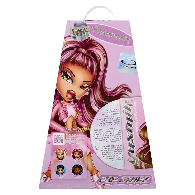 Bratz Pop Starz Yasmin Fashion Doll with Accessories and Charm