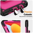 thumbnail image 7 of for Xiaomi Redmi Pad SE 8.7 inch 2024, 360 Rotating Shockproof Cover with Stand, Handle, Shoulder Strap, Rose Panel, 7 of 7