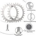 thumbnail image 2 of Worx model l stainless steel spikes for lawn mower 12 screws 225mm wheel, 2 of 4