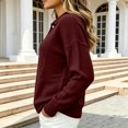 thumbnail image 5 of Women's Polo Shirts Spring Summer Sweater Tops Long Sleeve Soft Trendy Business Casual Outfits Sweater, 5 of 5