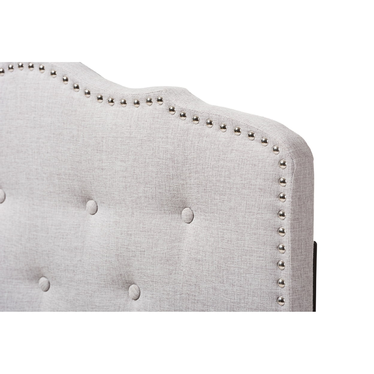 Baxton Studio Lucy Modern and Contemporary Greyish Beige Fabric Twin Size Headboard,Wholesale Interiors