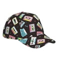 thumbnail image 3 of Kdxio Unisex Colorful Retro Tape Pattern Baseball Cap Unisex Washed Classic Adjustable Hat, 3 of 8