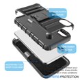 thumbnail image 4 of iPhone Xs Max Case, iPhone Xs Max Holster Belt, Case For 6.5" iPhone Xs Max, Njjex Shock Absorbing Locking Clip Defender Heavy Kickstand Carrying Armor Cases For iPhone Xs Max 6.5" 2018, 4 of 7